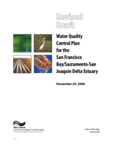 Water Quality Control Plan for the San Francisco Bay/Sacramento-San Joaquin Delta Estuary
