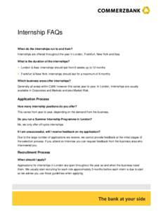 Internship Programme FAQs