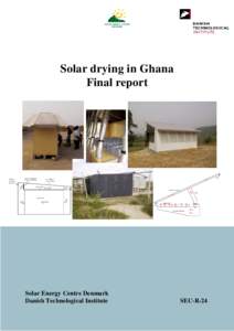 Solar drying in Ghana Final report damper for inlet of fresh air