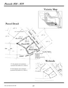 Parcels #18 - #19 Vicinity Map Parcel Detail  Wetlands