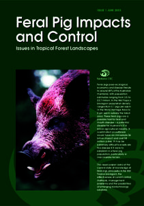 ISSUE 1 JUNEFeral Pig Impacts and Control Issues in Tropical Forest Landscapes