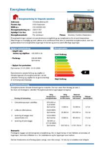 Energimærkning  SIDE 1 AF 12 Adresse: Postnr./by: