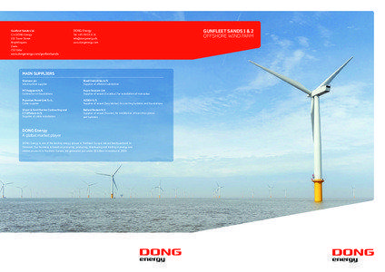 DONG Energy  Gunfleet Sands Ltd.