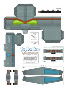 fold and glue  C base rocket