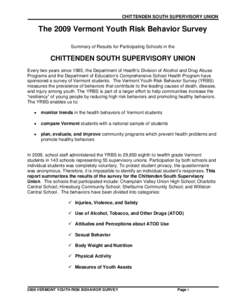 2009 Chittenden South YRBS
