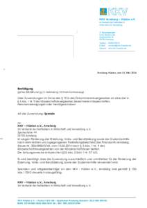 KKV Arnsberg – Hüsten e.V. im Verband der Katholiken in Wirtschaft und Verwaltung 1. Vorsitzender Ulrich Betkerowitz
