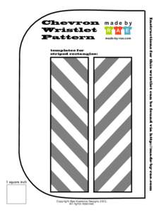 templates for striped rectangles: 1 square inch  Copyright Rae Hoekstra Designs 2011.