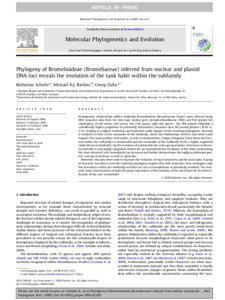 ARTICLE IN PRESS Molecular Phylogenetics and Evolution xxx[removed]xxx–xxx