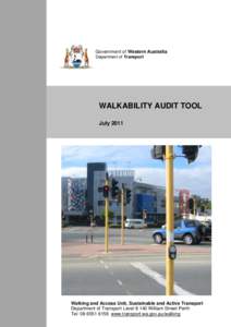 Walkability audit tool 28 July 2011 AHJW