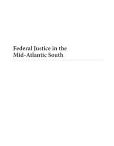 Federal Justice in the Mid-Atlantic South fish 00 fmt f2.indd:33 PM