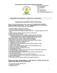 GHANA HEALTH SERVICE ETHICAL REVIEW COMMITTEE Research & Development Division Ghana Health Service P. O. Box MB 190 Accra. Tel: +[removed]