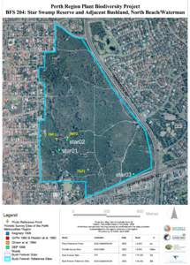 Perth Region Plant Biodiversity Project BFS 204: Star Swamp Reserve and Adjacent Bushland, North Beach/Waterman IO RM MA