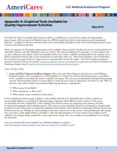 U.S. Medical Assistance Program  Appendix A: Graphical Tools Available for Quality Improvement Activities  May 2014