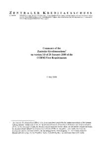 ZENTRALER KREDITAUSSCHUSS MITGLIEDER: BUNDESVERBAND DER DEUTSCHEN VOLKSBANKEN UND RAIFFEISENBANKEN E.V. BERLIN • BUNDESVERBAND DEUTSCHER BANKEN E. V. BERLIN BUNDESVERBAND ÖFFENTLICHER BANKEN DEUTSCHLANDS E. V. BERLIN 