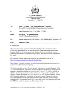 No Child Left Behind Act / Standards-based education / Avella Area School District / Pennsylvania / 107th United States Congress / Education policy