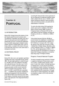 Portugal  Chapter 18 Portugal 1.0 INTRODUCTION