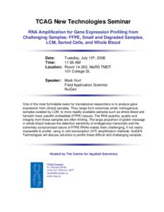 Genomics / Chromogenic in situ hybridization / Molecular biology / RNA / Gene expression