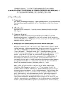 Environment of the United States / Bonytail chub / National Environmental Policy Act / National Historic Preservation Act / Humanities / United States / Conservation in the United States / Endangered Species Act / United States Fish and Wildlife Service