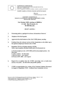 EUROPEAN COMMISSION DIRECTORATE-GENERAL HEALTH AND CONSUMER PROTECTION Directorate C - Scientific Opinions Unit C2 - Management of Scientific Committees; scientific co-operation and networks  Scientific Committee on Toxi