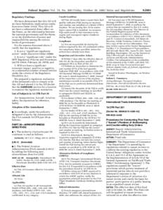 Federal Register / Vol. 70, NoFriday, October 28, Rules and Regulations Regulatory Findings Unsafe Condition  We have determined that this AD will