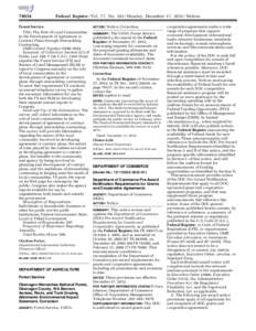 [removed]Federal Register / Vol. 77, No[removed]Monday, December 17, [removed]Notices Forest Service Title: The Role of Local Communities