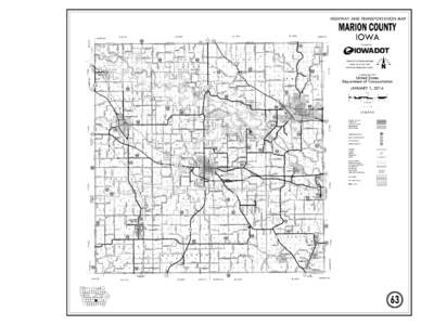 HIGHWAY AND TRANSPORTATION MAP  MARION COUNTY WYOMING ST