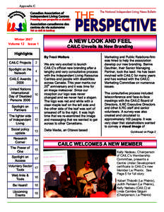 CAILC.The Perspective - The National Independent News Bulletin.Winter 2007.pub