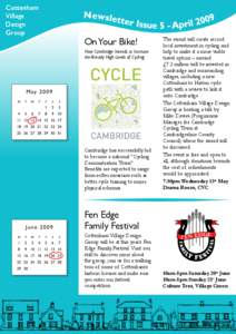 Cottenham Village Design Group  On Your Bike!