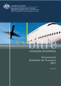 AVIATION STATISTICS International Scheduled Air Transport 2007 IAA 125