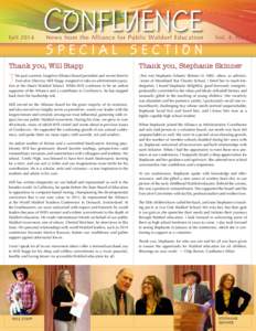 FallC ONFLUENCE News from the Alliance for Public Waldorf Education