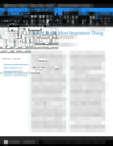 Metropolitan Housing and Communities Center  Brief No. 2, June 2007 HOPE VI: Where Do We Go from Here?