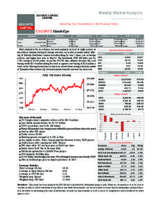 Weekly Market Analysis  ESCORTS CAPITAL LIMITED  Monday, June 30, 2014 to Friday, July 4, 2014