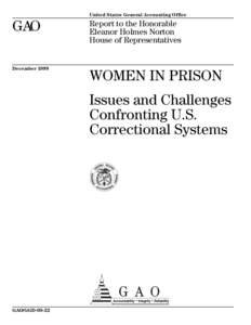 GGDWomen In Prison: Issues and Challenges Confronting U.S. Correctional Systems