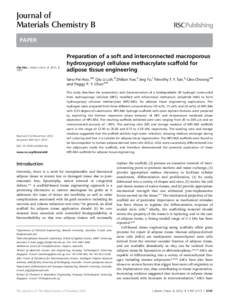 Journal of Materials Chemistry B PAPER Cite this: J. Mater. Chem. B, 2013, 1, 3107