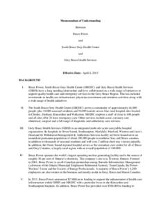 Sample Memorandum of Understanding Template