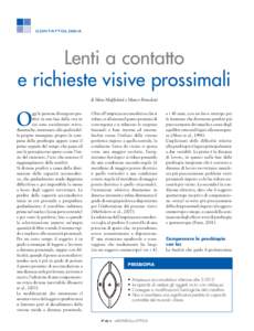 contattologia  Lenti a contatto e richieste visive prossimali di Silvio Maffioletti e Marco Benedetti