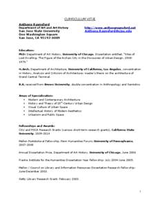 Urban design / Architectural theory / Land management / College Art Association / Urban studies and planning / Environmental design / Arnold Berleant / Jaime Correa / Landscape architecture / Landscape / Geography