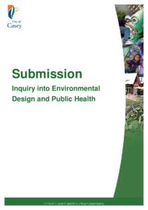 Submission Inquiry into Environmental Design and Public Health Executive Summary ..........................................................................................................................................