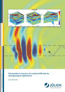 Member of the Helmholtz Association  Full-waveform inversion of crosshole GPR data for hydrogeological applications Anja Klotzsche