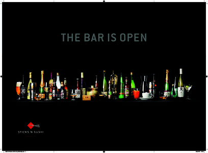 THE BAR IS OPEN  KAMPAI sticksnsushi.com