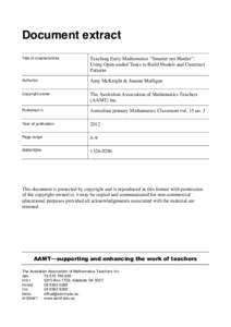 Australian Primary Mathematics Classroom vol. 15 no. 3