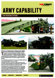 army capability gap crossing system MAN Truck and Rapidly Emplaced Bridging System (REBS)  T