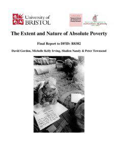 The Extent and Nature of Absolute Poverty