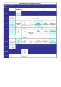 Sessions with significant imaging content at BCS 2015 BCS Conference 2015 MONDAY 8 JUNE Auditorium 804