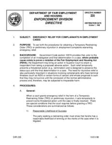 Microsoft Word - Employment Directive No. 235.doc