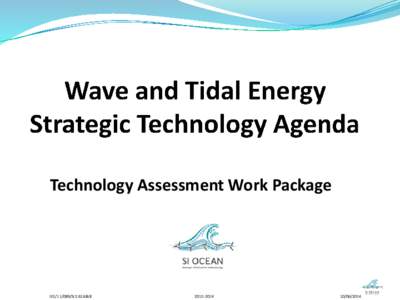 Technology Assessment Work Package  IEE[removed]SI2[removed]