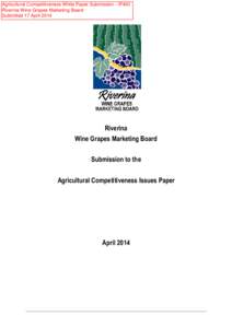 Microsoft Word - WGMB Submission to the Agricultural Competitiveness Issues Paper 2014