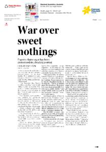 Weekend Australian, Australia 04 Feb 2012, by Leigh Dayton Health, page[removed]cm² Australian National - circulation 293,793 (S) Media Monitors Client Service Centre[removed]