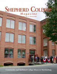 SHEPHERD C OLLEGE Magazine Volume 7, No. 2 • Winter 2001