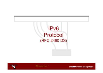 IPv6 Protocol (RFC 2460 DS) Where and when ?